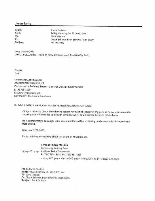 Internal Police Emails 1 of 3